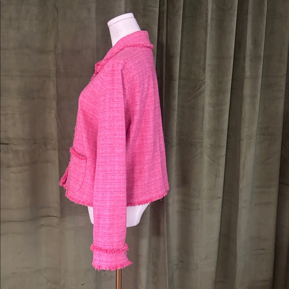 IBlues Chic Pink Tweed Jacket, US8 - Picture 6 of 12